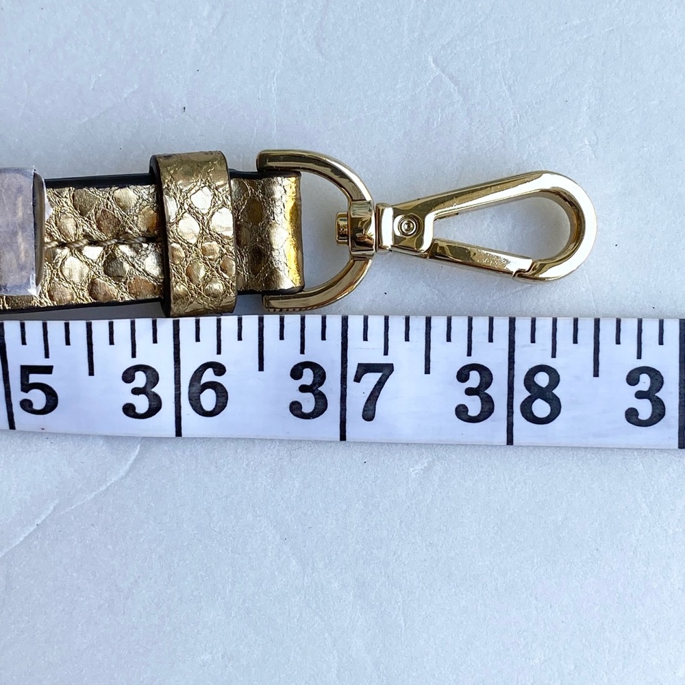 New Michael Kors Crossbody Strap Replacement Gold - Picture 4 of 4